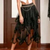 Women Irregular Tulle Long Skirts Fashion